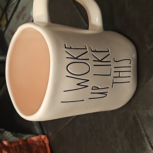 RAE DUNN PINK MATTE I WOKE UP LIKE THIS MUG. - Picture 3 of 4